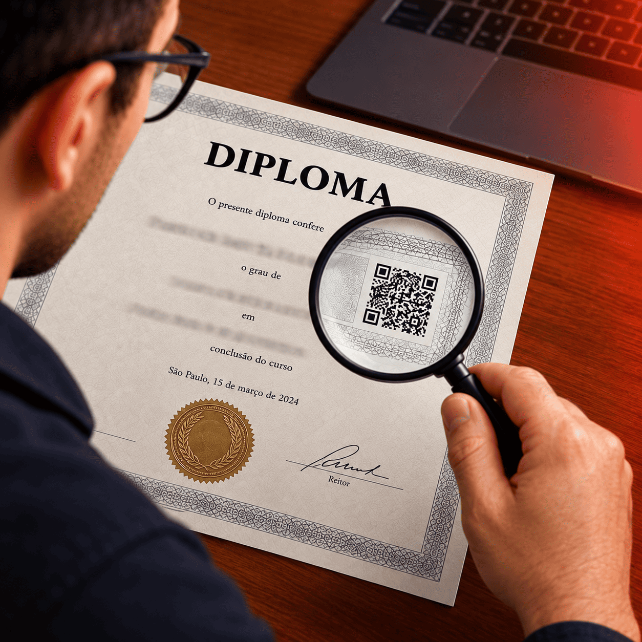 Como identificar diploma falso